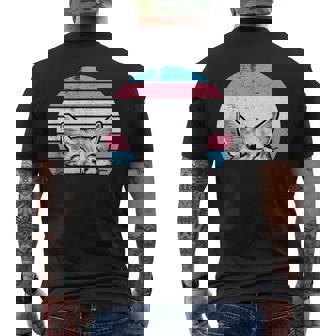 Gato Divertido Y Puesta Deol En Colores Transgénero Camiseta Hombre Estampado Espalda - Regaloses