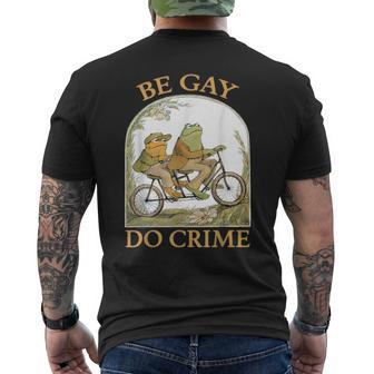 Be Gay Do Crime Frog And The Toad Lgbtq Gay Pride Men's T-shirt Back Print - Thegiftio UK