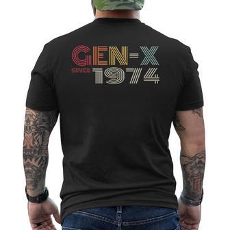 Gen-X Depuis 1974 Look Rétrointage De La Génération X T-shirt imprimé au dos - Cadeauxyz