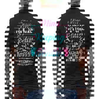 Gender Reveal Keeper Of The Gender Mimi Baby Shower Men's T-shirt Back Print | Seseable UK