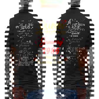 Gennaio 1986 Compleanno Una Regina È Nata Nel 1986 Gennaio T-shirt da uomo con stampa posteriore - Novitaregali