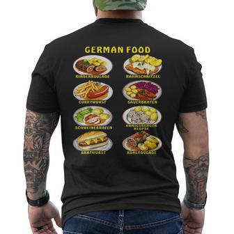 German Cuisine Food Restaurant Food Favourite Food Men's T-shirt Back Print - Thegiftio UK