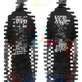 German Shepherd Pop Art & Splash Art German Shepherd Men's Back Print T-Shirt | Mazezy