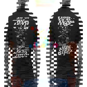 German Shepherd Splash Art I Pop Art German Shepherd Men's Back Print T-Shirt | Mazezy