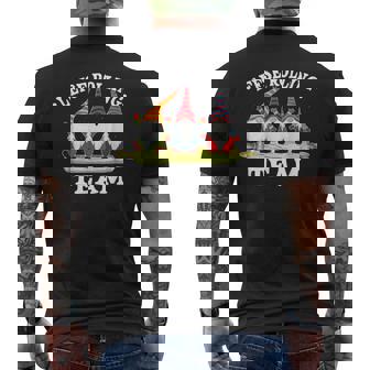 Gnome Lefse Rolling Team Men's T-shirt Back Print | Mazezy