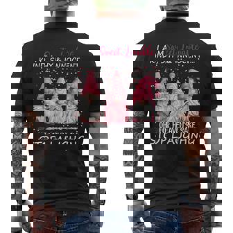 Gnome I Am Sweet Lovable Kind Shy And Innocent Men's T-shirt Back Print | Seseable UK