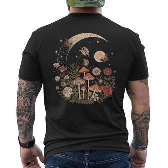 Goblincore Dark Cottage Core Moon Mushrooms Aesthetic Men's T-shirt Back Print | Seseable UK