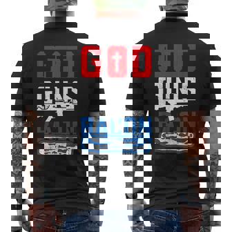 God Guns Bacon Patriotique T-shirt imprimé au dos - Cadeauxyz