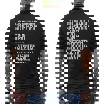 Godfather Hero Protector Legend Vintage Distressed Godfather Men's T-shirt Back Print | Seseable CA