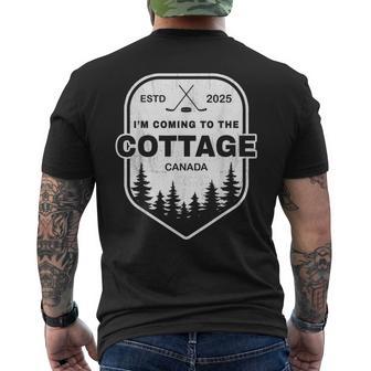 Going To The Cottage Hockey 2026 Couples Romantic Men's T-shirt Back Print - Thegiftio UK