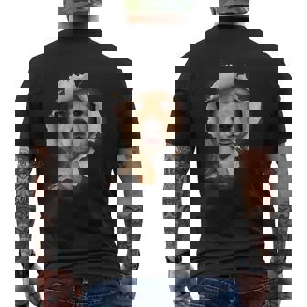 Golden Retrieve Breakout 3D Dog Lover Graphic Men's T-shirt Back Print - Thegiftio