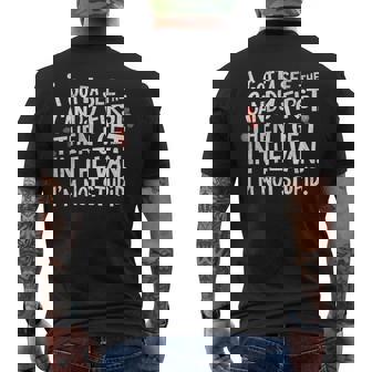 I Gotta See The Candy First Im Not Stupid Inappropriatefunny Men's T-shirt Back Print - Thegiftio