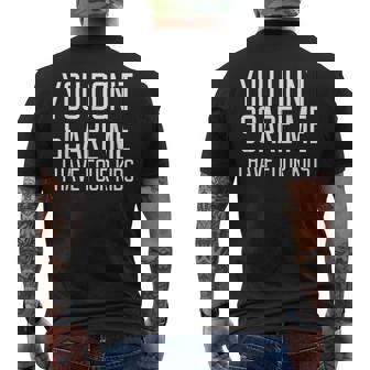 Gracioso No Me Asusta Tengo Cuatro Hijos Mamá Familia Camiseta Hombre Estampado Espalda - Regaloses