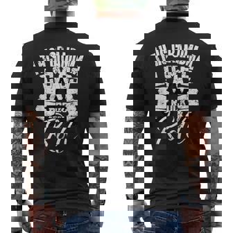 This Grandma Loves Rock & Roll Electronic Rock Guitar Men's Back Print T-Shirt | Mazezy