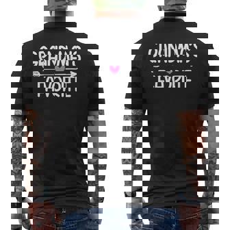 Im Grandma's Favorite Granddaughter Humor Family Quote Men's T-shirt Back Print | Seseable FR