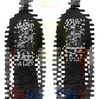 Grandpa Is My Name Bass Is My Game Bass Player Men's T-shirt Back Print - Thegiftio