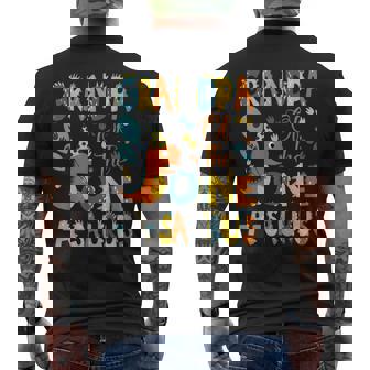 Grandpa Of The One-A-Saurus 1St Birthday Dinosaur Party Men's T-shirt Back Print | Mazezy