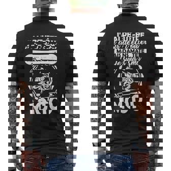 Grapheino Co Motard Motarde Drole Dans Ma Tête Jeuis Ma Moto Noir Adulte T-shirt imprimé au dos - Cadeauxyz