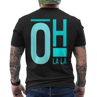 Graphique En Couleur Turquoise Oh La La Turquoise T-shirt imprimé au dos - Cadeauxyz