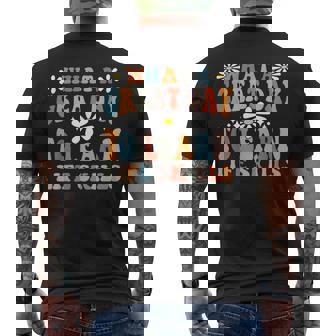 What A Great Day To Learn Life Skills Groovy Family Consumer Men's Back Print T-Shirt | Mazezy