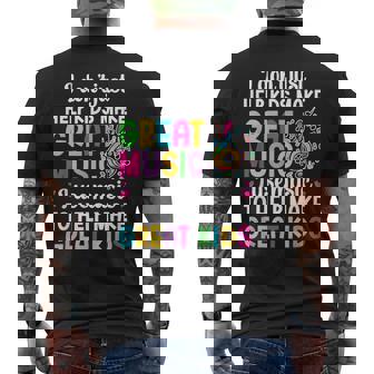 Great Music Teacher Appreciation Music Teaching Men's Back Print T-Shirt | Mazezy