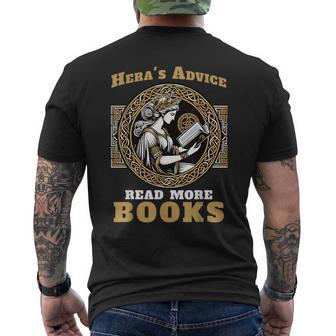 Greek Mythology Hera Deity Goddess Adult Black Small Short Sleeve Cotton Blend Classic Fit Humorous Bookish Men's T-shirt Back Print - Thegiftio