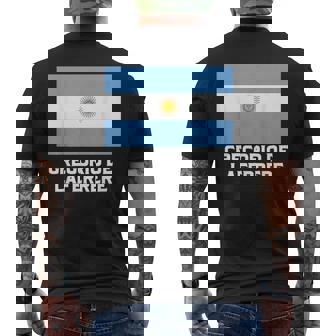 Gregorio De Laferrere República Argentina Emblema De Bandera Camiseta Hombre Estampado Espalda - Regaloses