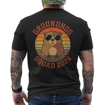 Groundhog Day 2026 Respect The Shadow Retro Graphic Men's T-shirt Back Print | Mazezy