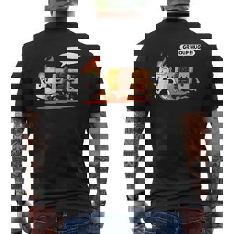 Group Hug Marshmallow Smores Camping Outdoor Men's T-shirt Back Print | Seseable CA