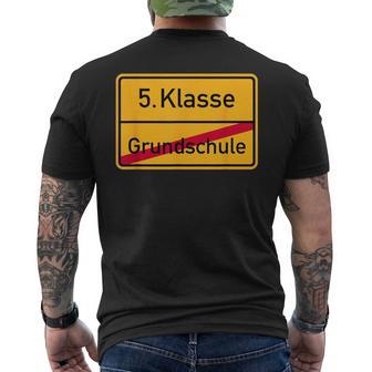 Grundschule 5 Klasse T-Shirt mit Rückendruck - Geschenkecke