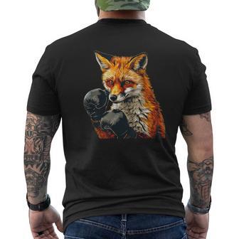 Guantes De Boxeo Geniales Con Animales Para Los Amantes De Los Zorros Camiseta Hombre Estampado Espalda - Regaloses