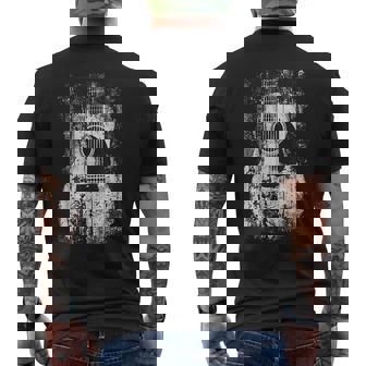 Guitare Acoustiqueintageieilli Musique Rock & Roll T-shirt imprimé au dos - Cadeauxyz
