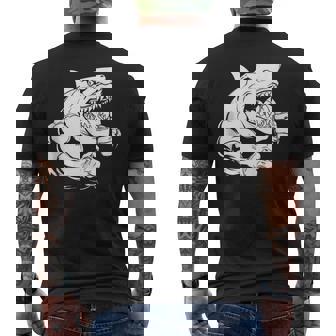 Gym Shark Exercise Training Workout Men's T-shirt Back Print - Thegiftio