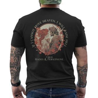 Hades And Persephone She Bloom Even When Darkness Engulf Her Men's T-shirt Back Print - Thegiftio UK