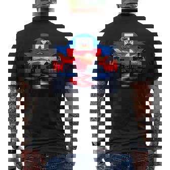 Haitian Flag Day Love Haiti Haitian Haitian Roots Haiti Flag Men's T-shirt Back Print - Thegiftio