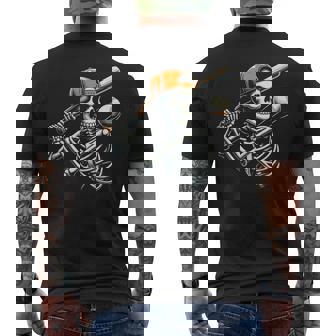 Halloween Boys Batting Skeleton Baseball Men's T-shirt Back Print | Seseable UK