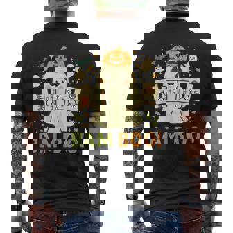 Halloween Ghost Playing Mahjong Spooky Boo Costume Men's T-shirt Back Print - Seseable