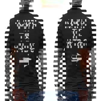 Halloween I'm With The Hot-Dog Matching Costume Men Men's T-shirt Back Print | Seseable UK