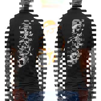 Halloween Skeleton Soccer For Ns Boys Men Men's T-shirt Back Print | Mazezy