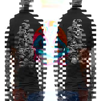 Halloween Skeleton Gamer Video Gaming Men's T-shirt Back Print | Seseable UK