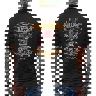 Halloween Skull Let The Pirate Shenanigans Begin Men's T-shirt Back Print - Monsterry