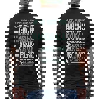 Handball Handballeur Entraîneur T-shirt imprimé au dos - Cadeauxyz