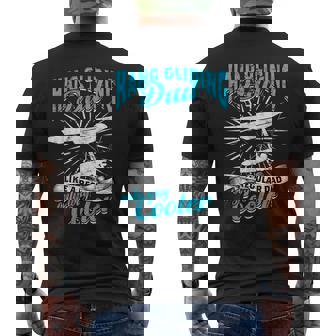 Hang Gliding Dad Hang Glider Hang Gliding Men's Back Print T-Shirt | Mazezy