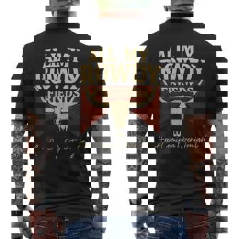 Hank Name All My Rowdy Friends Are Coming Over Tonight Men's T-shirt Back Print | Seseable UK