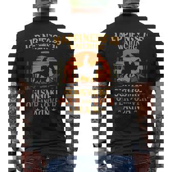Happiness Is Watching Gunsmoke Over And Over Again Cowboy Men's T-shirt Back Print - Monsterry