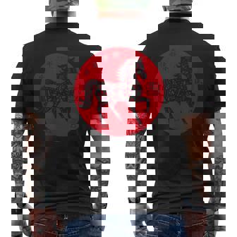 Happy Chinese New Year Art 2026 Red Round Year Of The Horse Men's Back Print T-Shirt | Mazezy