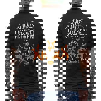 Happy Halloween Hip Hop Dancer Breakdancers Dance Teachers Men's Back Print T-Shirt | Mazezy