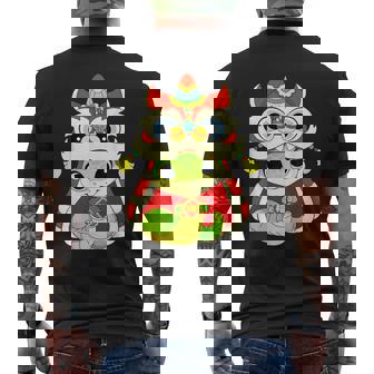 Happy Lunar Chinese New Year 2025 Cute Babynake Dragon メンズTシャツ バックプリント - Kawaiitshirt