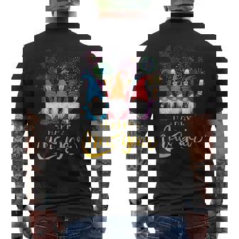 Happy New Year 2025 Gnomes Family Party New Years Eve Men's T-shirt Back Print - Monsterry