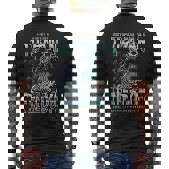 Harriet Tubman Costume Halloween Party Black History Men's T-shirt Back Print - Thegiftio